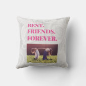 フレンド最高のBFFベスティーフォトカード クッション (裏面)