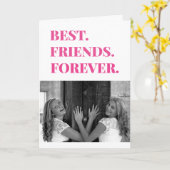 フレンド最高のBFFベスティー写真 カード (黄色い花)