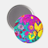 フレンド水彩ワイルドフラワー マグネット (正面/裏面)