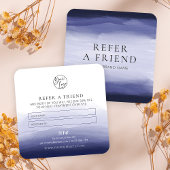 フレンド海軍の水色の美しいスパのロゴを参照 紹介カード