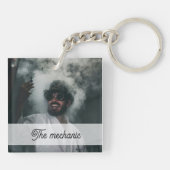 フレンド熱狂するニックネームKeychain キーホルダー (裏面)