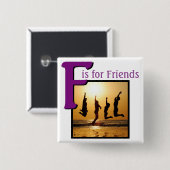 フレンド用F 缶バッジ (正面&裏面)