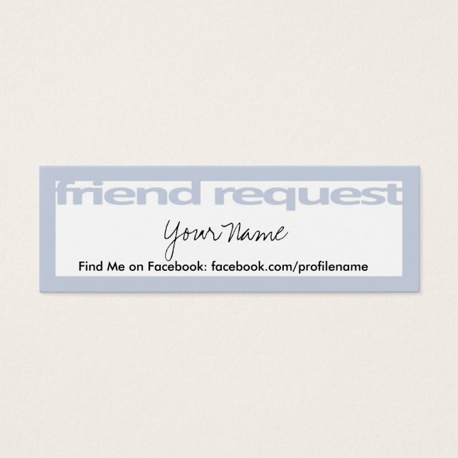 フレンド登録カード (正面)