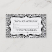 フレンド美しいまたはファッションペイズリーモノを参照 名刺 (裏面)