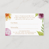 フレンド美しいサロンフローラ参照カードを参照 紹介カード (裏面)