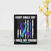 フレンド自殺認識度防止アメリカ国旗 カード (黄色い花)