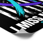 フレンド自殺認識度防止アメリカ国旗 ポスター (角)