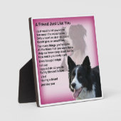 フレンド詩のプラーク縁ど – コリーデザイン フォトプラーク (正面)
