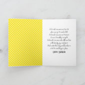 フレンド誕生日ひまわり畑 カード (内部)