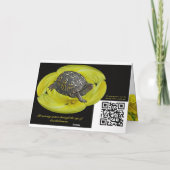 フレンド誕生日イエロープリムローズ – サンドロップ カード (裏面)