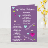 フレンド誕生日カード カード (黄色い花)