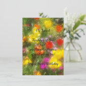 フレンド誕生日フラットグリーティングカード (スタンド正面)