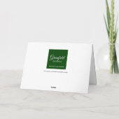 フレンド誕生日黄色オレンジ色の春花 カード (裏面)