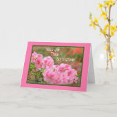 フレンド誕生日「春より若い…/フローラ カード (黄色い花)