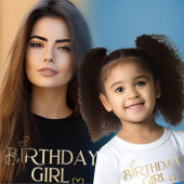 フレンド金ゴールドハッピーバースデーTシャツをサプライズ Tシャツ