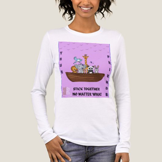 フレンド長袖Tシャツ トライブレンドTシャツ (正面)