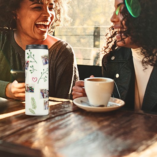 フレンド14写真テンプレートおもしろいコラージクリスマス タンブラー