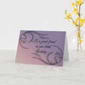 フレンド50th誕生日カード カード (黄色い花)