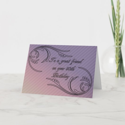 フレンド50th誕生日カード カード (正面)