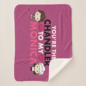 フレンド™ あなたはチャンドラーがモニカに シェルパブランケット (正面)