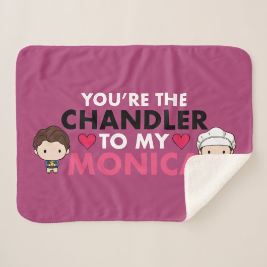 フレンド™ あなたはチャンドラーがモニカに シェルパブランケット (正面(横))