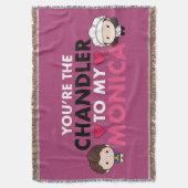 フレンド™ あなたはチャンドラーがモニカに スローブランケット (正面縦)