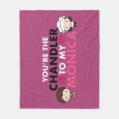 フレンド™ あなたはチャンドラーがモニカに フリースブランケット (正面)