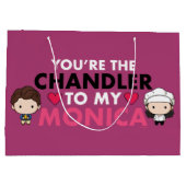 フレンド™ あなたはチャンドラーがモニカに ラージペーパーバッグ (裏面)