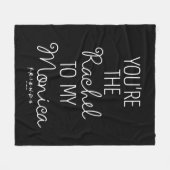 フレンド™ あなたはレイチェルがモニカに フリースブランケット (正面(横))