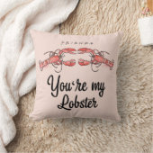 フレンド™ |あなたは私のロブスター水彩引用文 クッション (ブランケット)