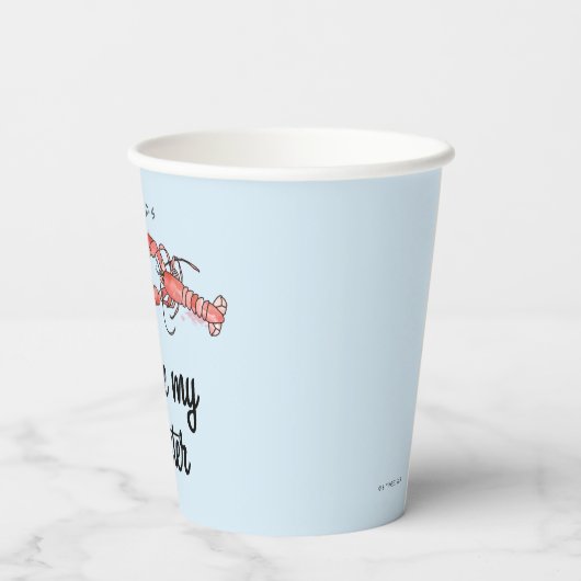 フレンド™ |あなたは私のロブスター水彩引用文 紙コップ (裏面)