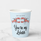 フレンド™ |あなたは私のロブスター水彩引用文 紙コップ (左)