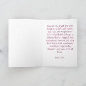 フレンド – エンジェルグリーティングカード カード (内部)