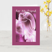 フレンド – エンジェルグリーティングカード カード (黄色い花)