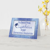 フレンド、エンジニアリング卒業おめでとう カード (黄色い花)