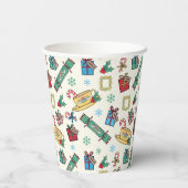 フレンド™ |クリスマスアイコンパターン 紙コップ (裏面)
