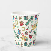 フレンド™ |クリスマスアイコンパターン 紙コップ (正面)