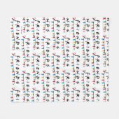 フレンド™ |クリスマスライトロゴ フリースブランケット (正面(横))