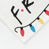 フレンド™ |クリスマスライトロゴ フリースブランケット (角)