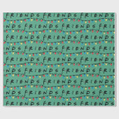 フレンド™ |クリスマスライトロゴ ラッピングペーパー (フラット)