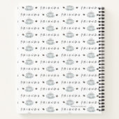 フレンド™ |コーヒーマグの水彩パターン ノートブック (裏面)