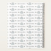 フレンド™ |コーヒーマグの水彩パターン プランナー手帳 (裏面)