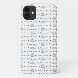フレンド™  コーヒーマグの水彩パターン iPhone 11 ケース