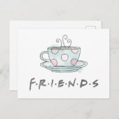 フレンド™ |コーヒーマグカップ水色 インビテーションポストカード (正面/裏面)