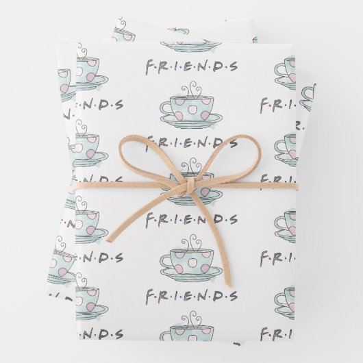 フレンド™ |コーヒーマグカップ水色 ラッピングペーパーシート (インサイチュ)