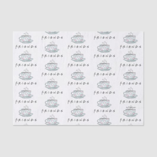 フレンド™ |コーヒーマグカップ水色 薄葉紙 (正面)