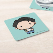 フレンド™ |ジョーイチビ（小さくかわいく書いた感じ） スクエアペーパーコースター (アングル)