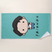 フレンド™ |ジョーイチビ（小さくかわいく書いた感じ） ビーチタオル (正面)