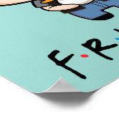 フレンド™ |ジョーイチビ（小さくかわいく書いた感じ） ポスター (角)