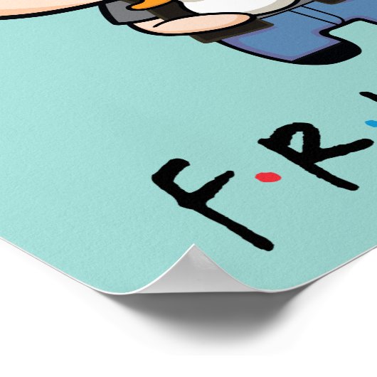 フレンド™ |ジョーイチビ（小さくかわいく書いた感じ） ポスター (角)